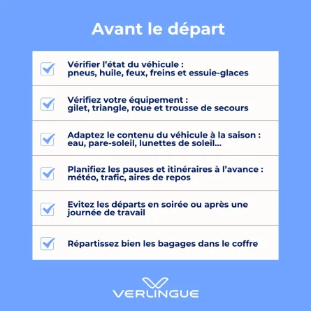 avant le départ prévention