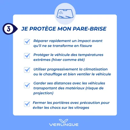 Je protège mon pare-brise